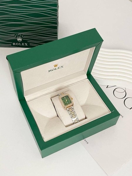 Silver & Gold Rolex Cellini Watch